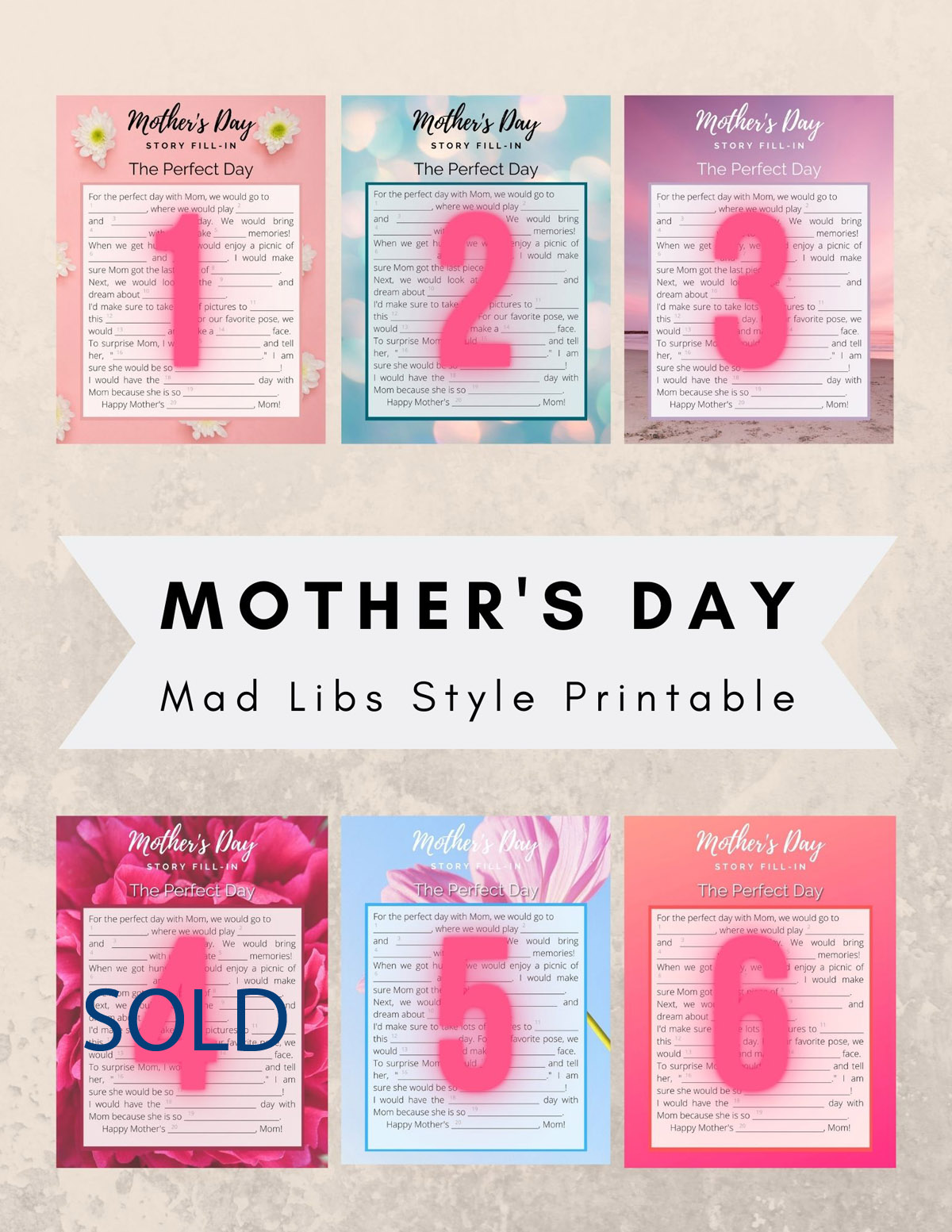 Mother's Day Printables for Sale